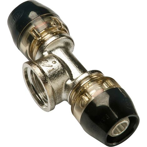 Té Multicouche push-fit ixPress2 sortie Femelle Ø20x2,0 - F3/4"(20/27) - Ø20x2,0