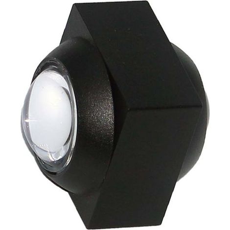 V-TAC Applique LED da Muro 2W Doppio Fascio Luminoso Corpo Nero Bianco Naturale IP54 (1/5)