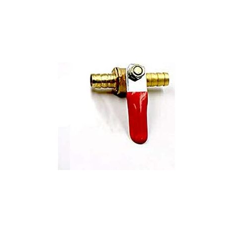 Lot de 5 connecteurs de robinet à boisseau sphérique en laiton barbelé de 10 mm pour air, gaz, eau, carburant (1/5)