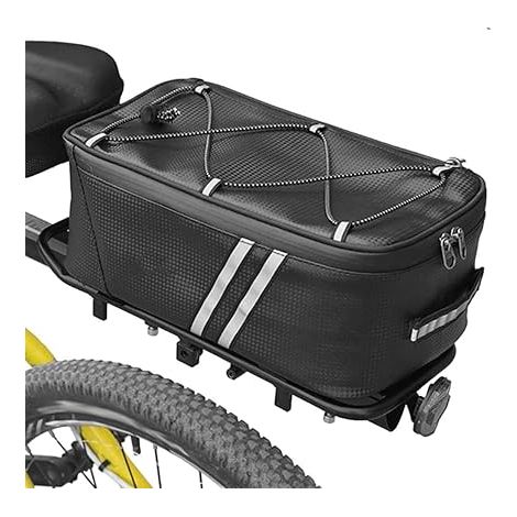 Sacoche Coffre Siège Arrière Bicyclette, Sac de Vélo Multifonction (8L) Sacoche Porte Bagage Velo Arriere, pour Articles Stockage Cyclisme Plein Déplacements Quotidiens (1/5)
