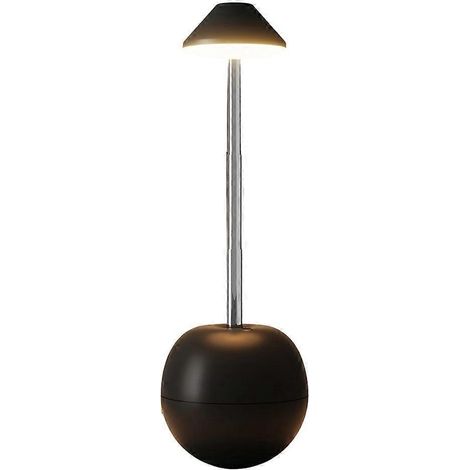Lampe de bureau tactile LED avec télécommande, hauteur réglable, éclairage RGB, idéale comme lampe de chevet (noire). (1/5)