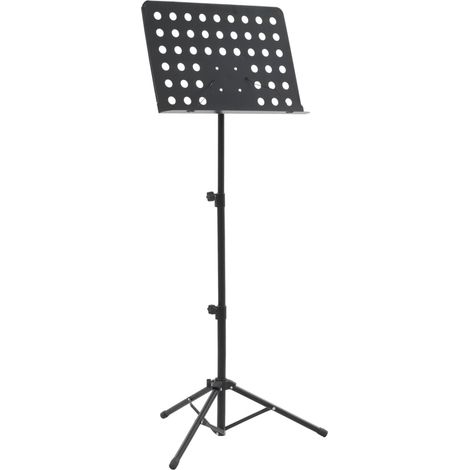 Notenständer Schwarz Stahl
