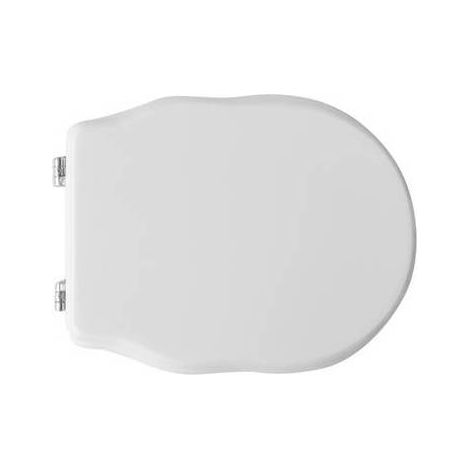 Asiento de inodoro blanco para jarrón Althea Royal ancho 35,8 cm bisagras de expansión ajustables