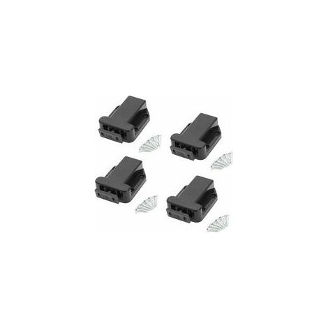 Noir-Loquets à Libération Tactile pour Placard 4 Pièces Fermeture Porte Placard Loquets pour Placards Loquets de Touch avec Vis Placard Meubles Porte Armoire Loquet Tactile Noir (1/5)