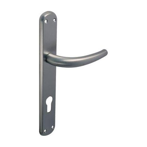 MANIGLIA TORINO CROMO FORO SAGOMATO - ZAMA CROMO SATINATA+Q8 I.MM 90 CF=PZ 2- 1 confezioni
