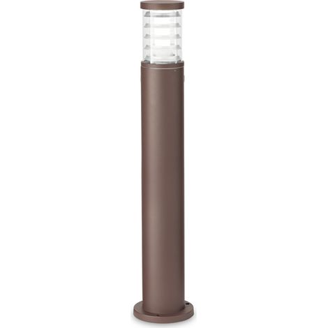 Piantana-Palo Da Esterno Moderna Tronco Alluminio Coffee 1 Luce E27 H80Cm (1/2)