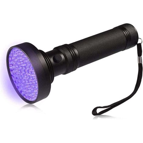 LED-UV-Taschenlampe, 100 ultraviolette LEDs zur Erkennung von Haustierurin und Flecken – Schwarz (1/5)