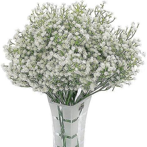 12 Fleurs Artificielles, Avec Un Lger Parfum Floral, Simulation De Bouquet Plein D'toiles Plantes En Pot Mariage Dcoration Maison Diy (1/5)