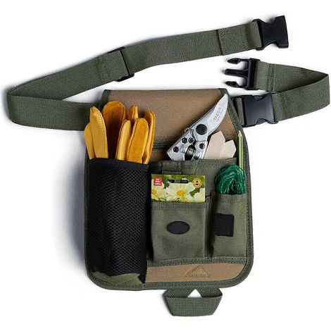 Sacoche de ceinture unisexe pratique pour jardinage et fleuriste, avec porte-outils (1/5)