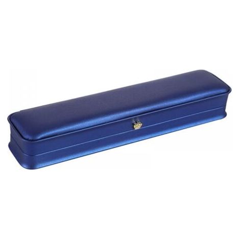 Boîte de rangement de bijoux en cuir, boîte-cadeau rectangulaire d'affichage de bracelet de collier, bleu royal (1/3)