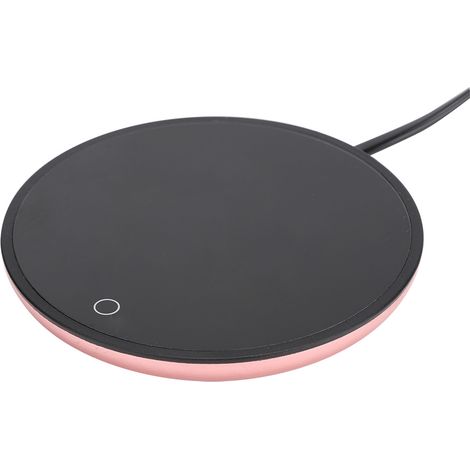 Sous-tasses chauffantes électriques étanches et tactiles pour café, thé et lait, couleur or, UE 220 V (1/5)
