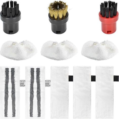 Ensemble de chiffons en microfibre pour nettoyeurs vapeur Karcher SC1 SC2 SC4 SC5 (1/5)