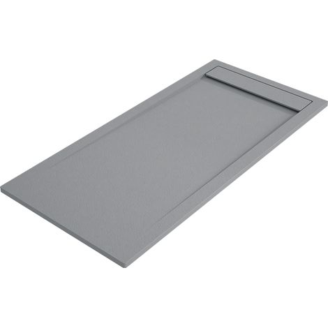 Receveur de douche AMBAR 90x120 cm Ciment grille Ciment (1/5)
