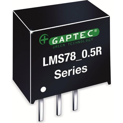 GAPTEC DC-DC-Wandler, Electronic, SIP3, 6,5-36Vin, 5Vout, 500mA, 11,6x7,55x10,16mm