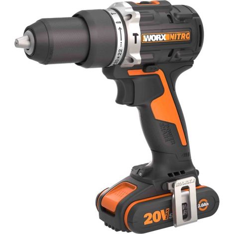 Trapano avvitatore con percussione WORX WX352 20V batteria e carica inclusi