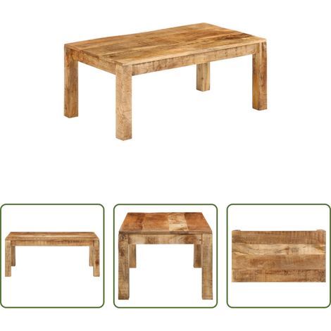 Massivholz Mango - Couchtisch 100x55x40 cm Massivholz Mango (1/5)