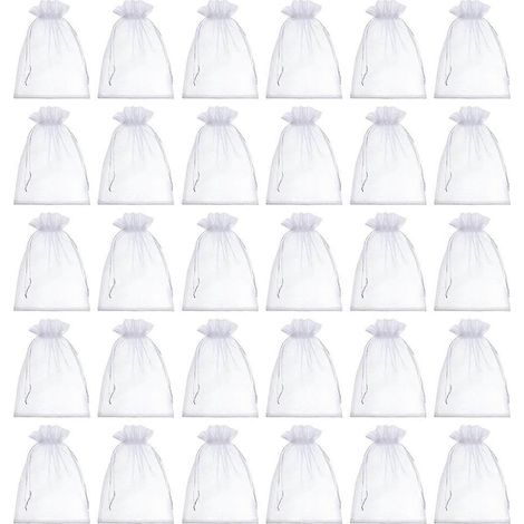 Sacs filets à fruits de jardin avec cordon de serrage, 100 pièces (1/5)