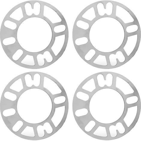 ALLIANDIS 4 Pcs Elargisseur De Voie Alliage Aluminium, Entretoises de Roue Universelles, 8mm Entretoise De Roue En Alliage pour Améliorer la Stabilité et l'Apparence d'Auto (1/5)