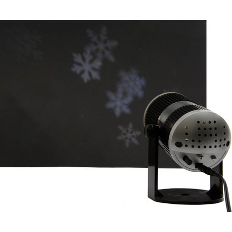LED SCHNEEFLOCKENPROJEKTOR INN 9.5 X 12.5 X 10.5 CM,KALTWEISS