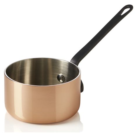Mini casserole cuivre manche noir Ø 8,5 cm 230 ml MINI COPPER 3PLY - Was Germany (1/2)