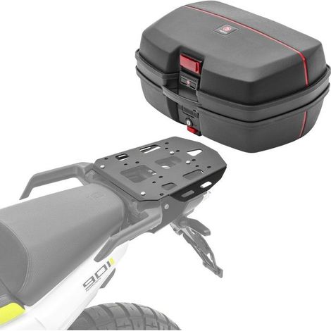 Set Top Case + Support - Husqvarna Norden 901 21-25 - Aluminium Durable - 45L - Fixation Rapide