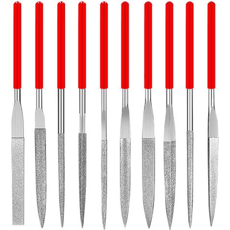 Lime Diamantée - 10 Pièces - Rondes Carrées Plates - 140 mm - Pour Métal Bois Céramique Verre - Lot Complet