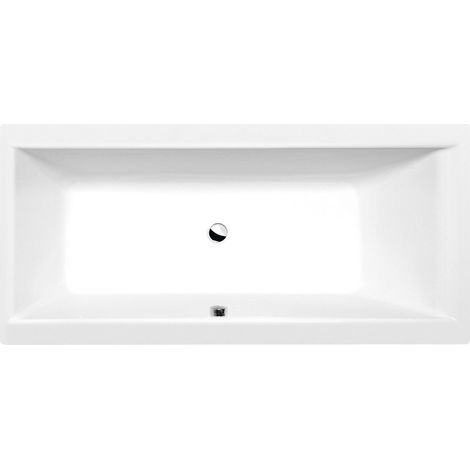 Baignoire rectangulaire CLEO 160x75x48cm, blanc mat (1/2)