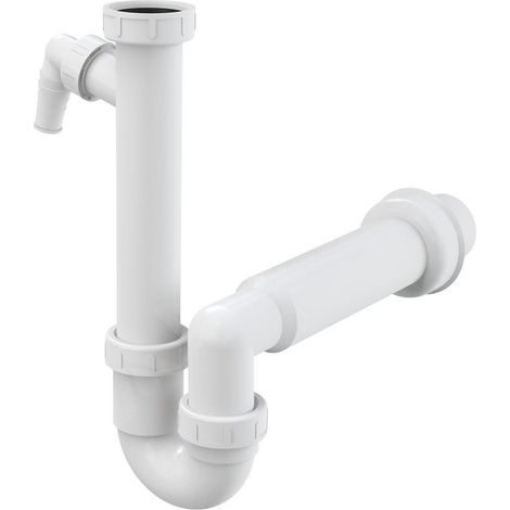 Demi-siphon pour évier avec écrou 6/4 (1/3)
