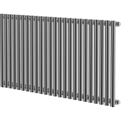 Wholesale Domestic Sinclair Chrome 600mm x 1195mm Horizontal Single Panel Radiator (1/5)
