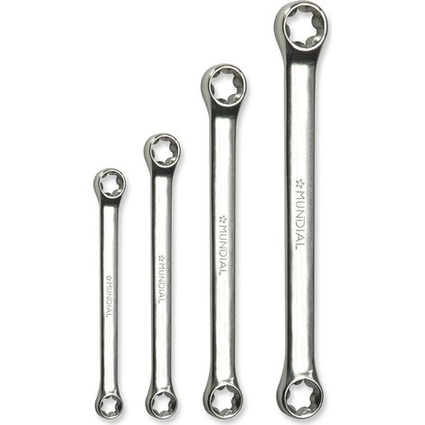 SET SERIE 4PZ CHIAVI DOPPIE TORX E6-E8/E10-E12/E14-E18/E20-E24 MUNDIAL