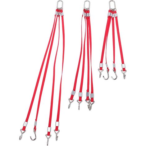 Chaînes de Levage Modèle de Grue à échelle 1/50, Ensemble de Gréement Réaliste et Durable pour Affichage de Construction, 3 Pièces 10/15/20cm, Accessoires de Grue RC (1/5)