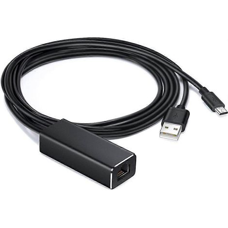 Adaptateur USB 2.0 + USB 5 broches vers Ethernet 10/100 Mbps, adaptateur réseau RJ45 vers USB (1/4)