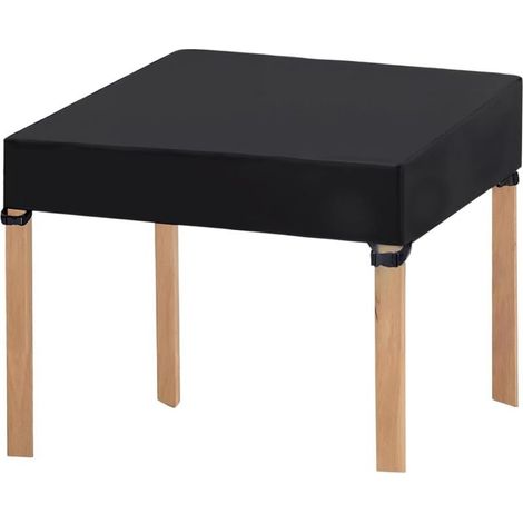 Housse de table de jardin imperméable en oxford, anti-UV et résistante au vent pour tables pliantes extérieures 80x80 cm, idéale pour camping et banquet. (1/5)