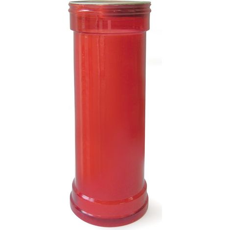 Cereria Di Giorgio - Cero Votivo Laico - Modello P50 - Colore Rosso - Durata 72 ore (1/5)