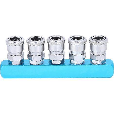 Raccord rapide pour compresseur d'air, collecteur, type C, en alliage d'aluminium pour composants pneumatiques (1/4)
