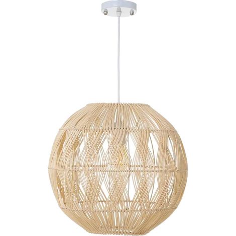 Lustre en Rotin (1/3)