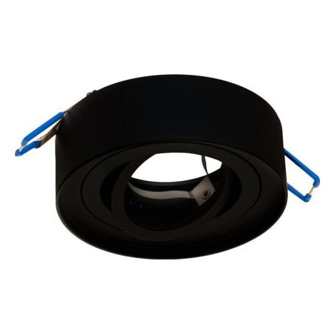 Portafaretto Orientabile Tondo Incasso Esterno 85mm Luce Lampade Led Gu10 Gu5.3 Noir (1/5)