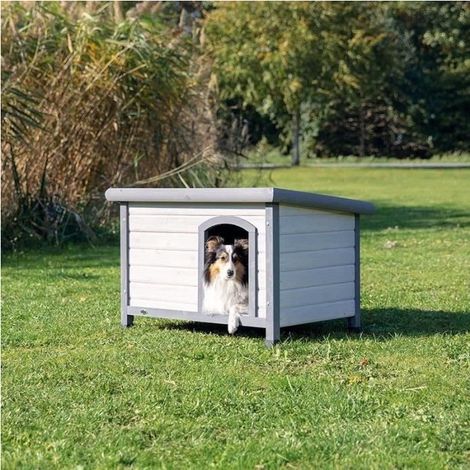 Natura - Niche pour chiens -  Classic a toit plat (1/2)