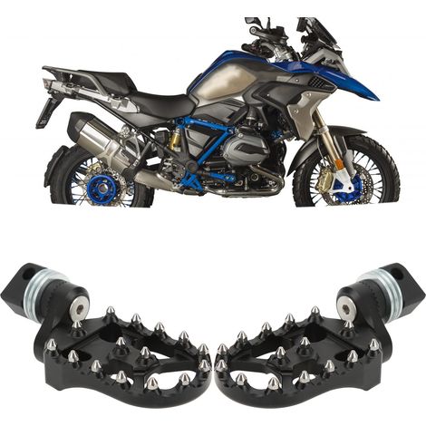 Paar hintere Fußrasten für BMW R1200GS LC Adventure R1200GS LC Silber (1/5)