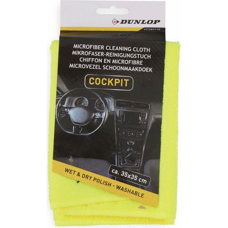 Chiffon Microfibre Dunlop Nettoyage Auto Sans Traces - Dunlop