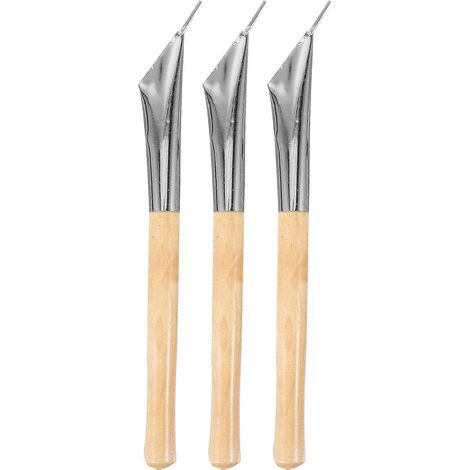 Ensemble de 3 outils pour batik : stylo à peinture pour sculpter et réaliser des œuvres d'art en argile et cire.-17.5X1.5CM (1/4)