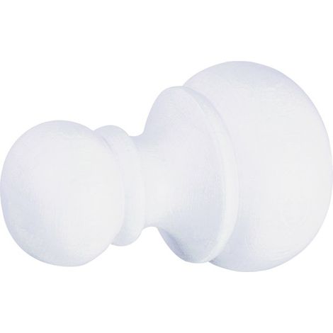 TERMINALE LEGNO CHYC BL2 BIANCO - 20 MM