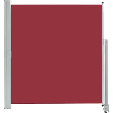 vidaXL Tenda da Sole Laterale Retrattile per Patio 140x300 cm Rossa
