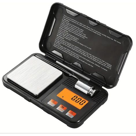 Balance électronique numérique avec pince à épiler, écran LCD rétroéclairé, poids d'étalonnage de 50 g, précision de 200 g/0,01 g.-AquaForge (1/5)