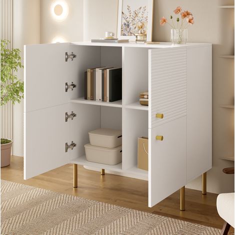 Aparador mueble almacenaje MDF 80x36x90 cm OKMYHOME (1/5)