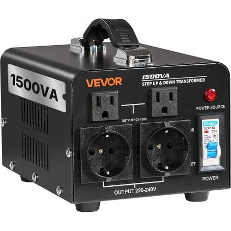 Transformateur 220 V à 110 V et 110 V à 220 V Transformateur de (1/5)