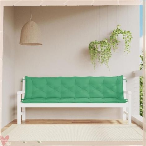 Coussins de banc - VINGVO - 361740 - Lot de 2 - 200x50x7 cm - Tissu Oxford imperméable (1/5)