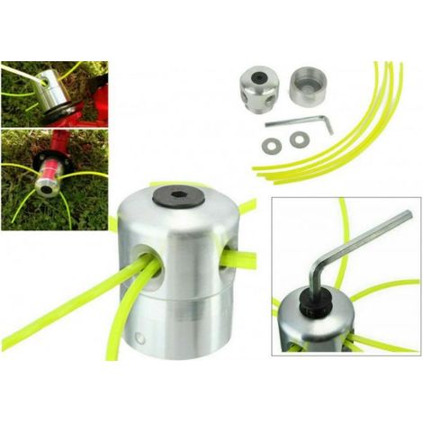 Testina in alluminio universale decespugliatore tosaerba tagliaerba 4 fili (1/5)