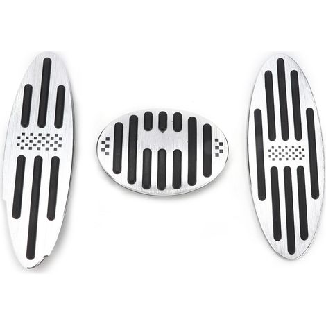 Lot de 3 couvre-pédales d'accélérateur et de frein en métal et caoutchouc PPE, de remplacement pour tous les modèles Cooper S One (1/5)