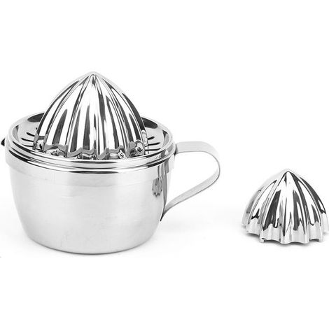 Spremiagrumi manuale in acciaio inox, spremiagrumi per limoni e arance, utensile manuale da cucina per spremere i succhi. (1/5)
